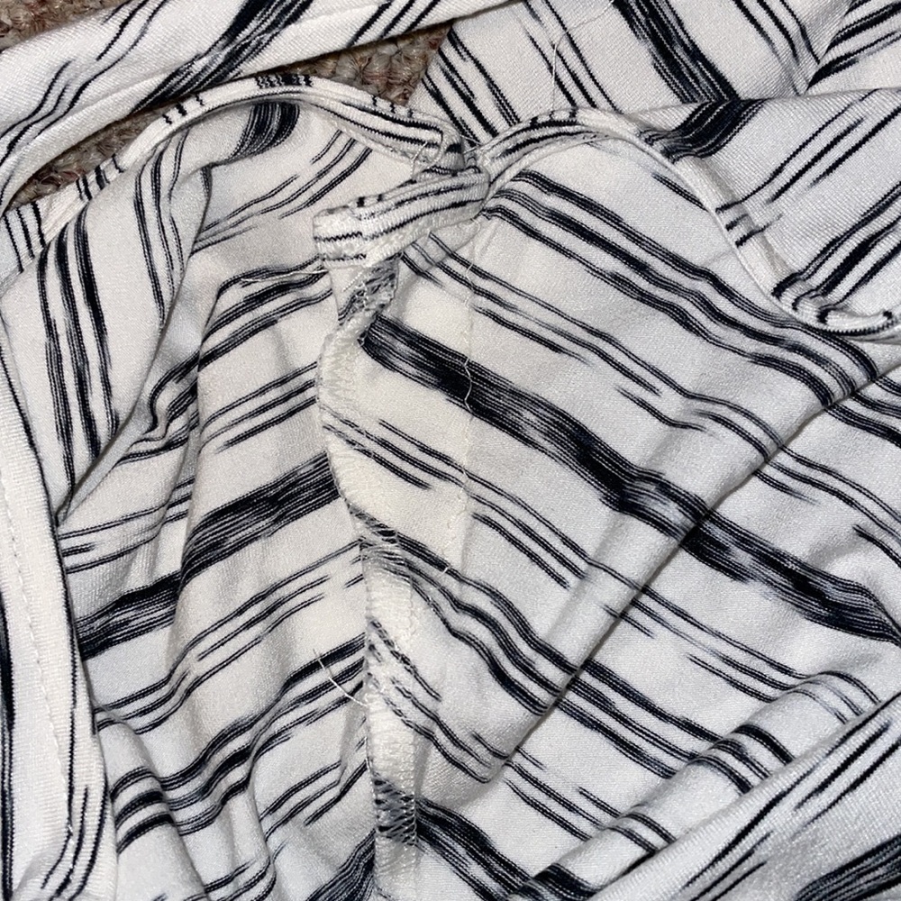 J Jill Wearever V-neck stripe midi sleeveless dress - Picture 7 of 8